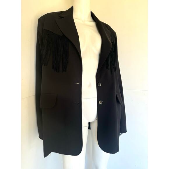 Farm Rio oversized black western blazer sz M - Picture 6 of 8